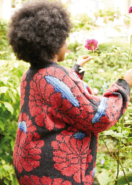 A Rowan Felted Tweed Pattern - Big Flower Jacket (PDF)