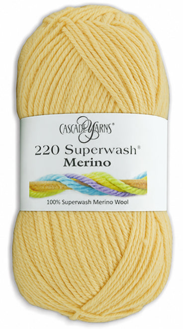 Cascade 220 Superwash Merino - Lemon (Color #09)