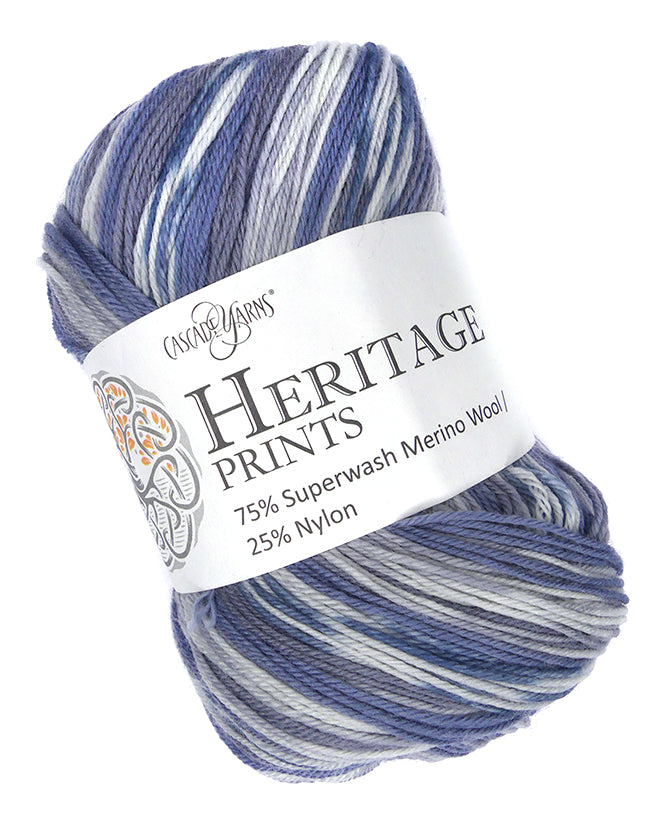 Cascade Heritage Prints - Denim (Color #160) - FULL BAG SALE (5 SKEINS)