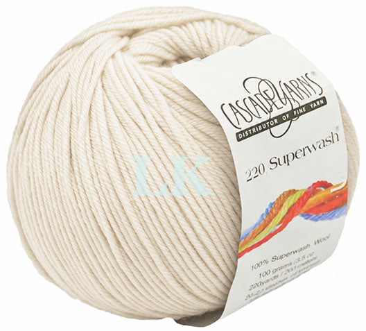 Cascade 220 Superwash - Ecru (Color #817)