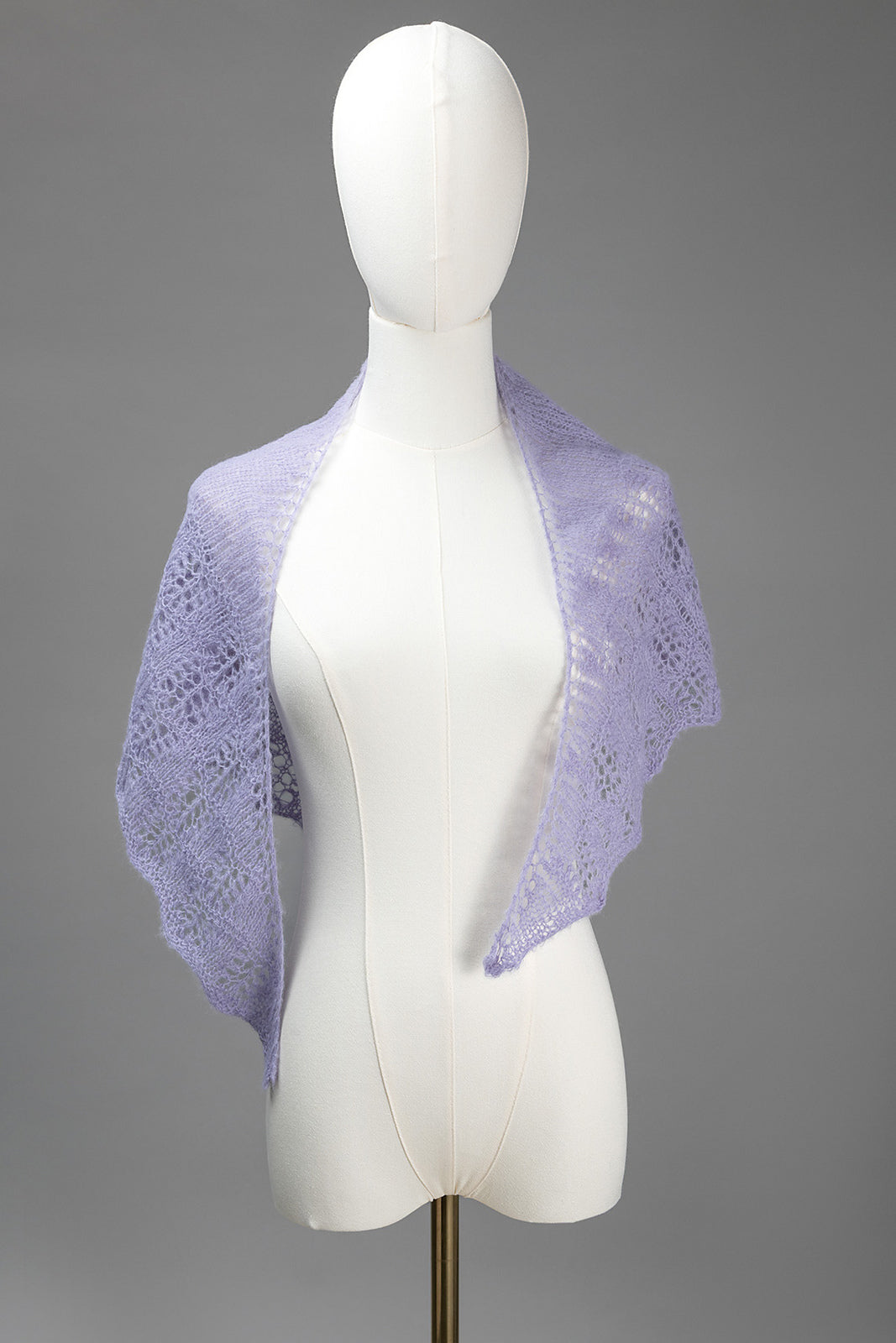 Cascade Suri Seda Pattern - Island Crest Shawl