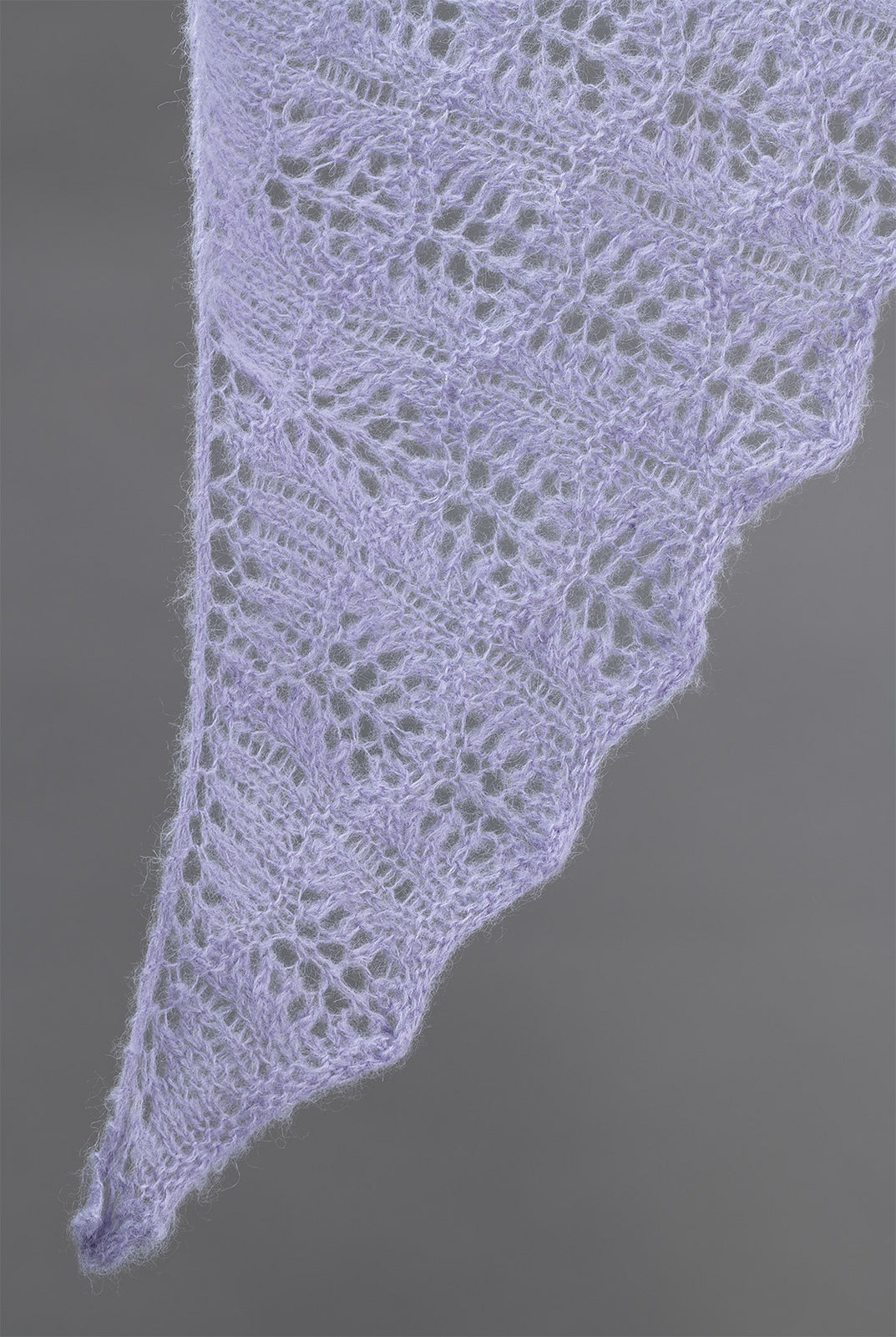 Cascade Suri Seda Pattern - Island Crest Shawl
