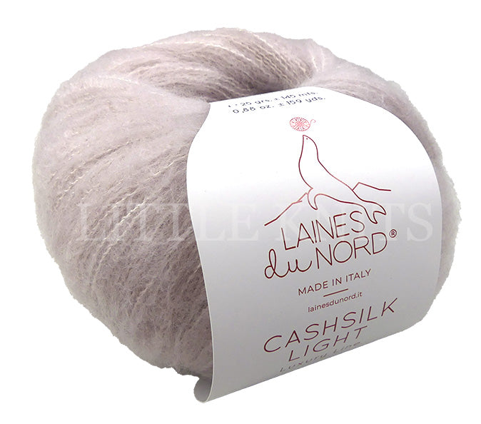 Laines Du Nord Cashsilk Light - Dusty Pink (Color #3002) knitting and crochet yarn on sale at little knits