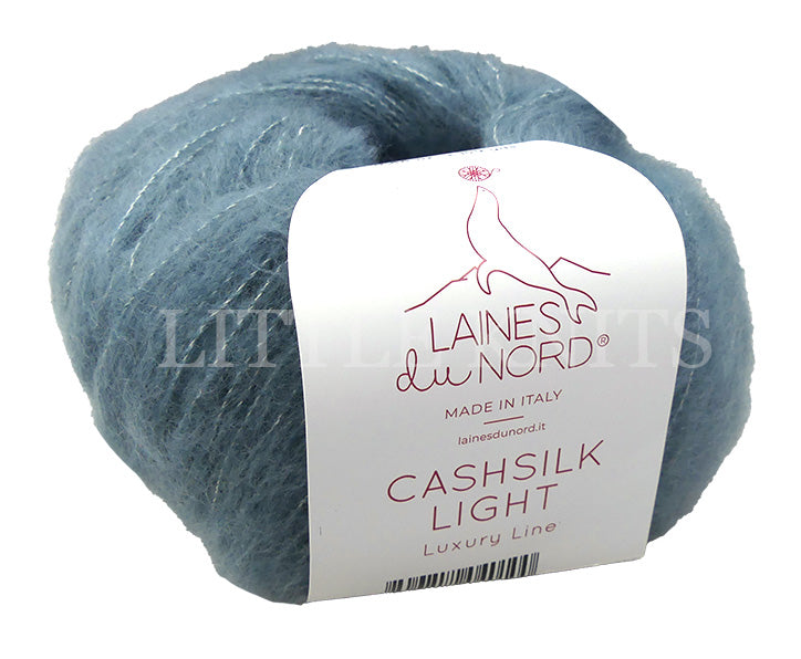 Laines Du Nord Cashsilk Light - Teal Green (Color #3041) knitting and crochet yarn on sale at little knits.