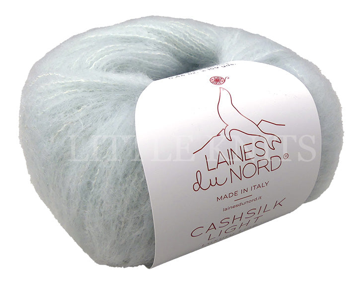 Laines Du Nord Cashsilk Light - Seafoam (Color #3042) knitting and crochet yarn on sale at little knits