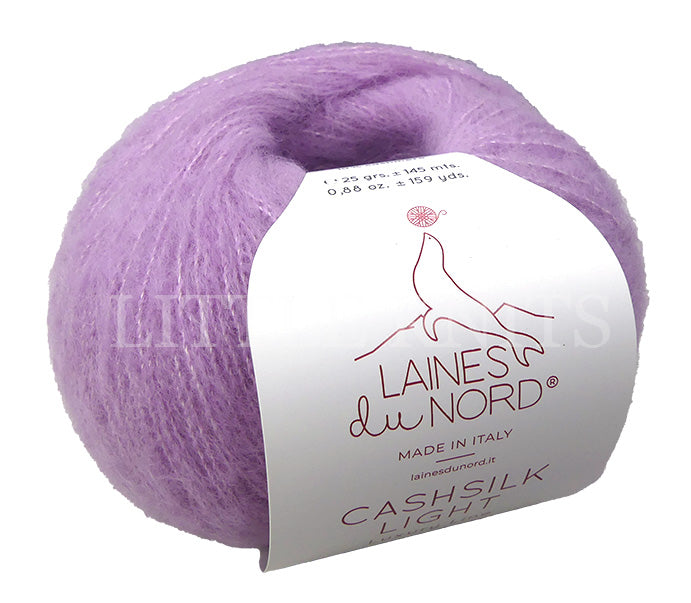 Laines Du Nord Cashsilk Light - Mauve (Color #3100) knitting and crochet yarn on sale at little knits.