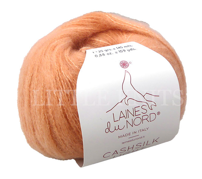 Laines Du Nord Cashsilk Light - Light Salmon (Color #3101) knitting and crochet yarn on sale at little knits