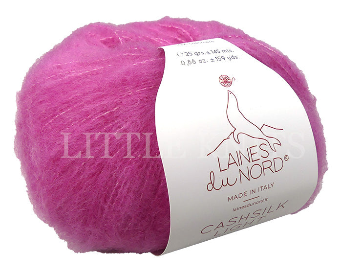 Laines Du Nord Cashsilk Light - Bubblegum (Color #3204) knitting and crochet yarn on sale at little knits.