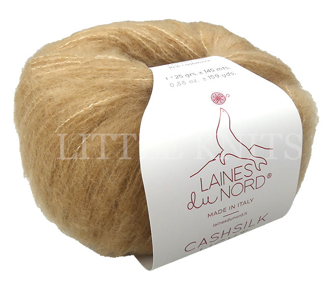 Laines Du Nord Cashsilk Light - Tan (Color #3207) knitting and crochet yarn on sale at little knits