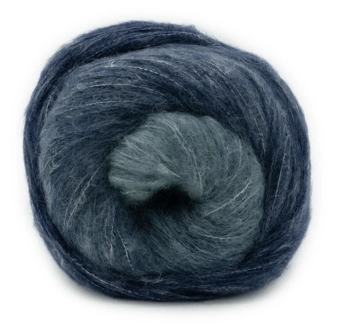 Laines du Nord CashSilk Cotton Degradé - Greys & Sage (Color #13)
