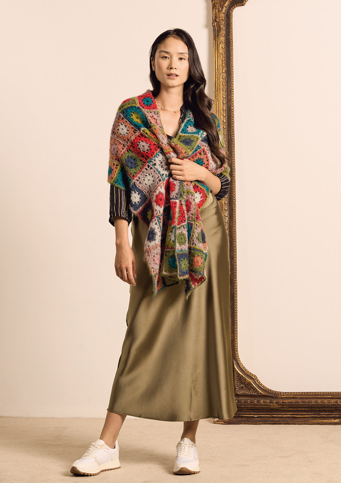 A Rowan Kidsilk Haze Crochet Pattern - Chantel Wrap (PDF)