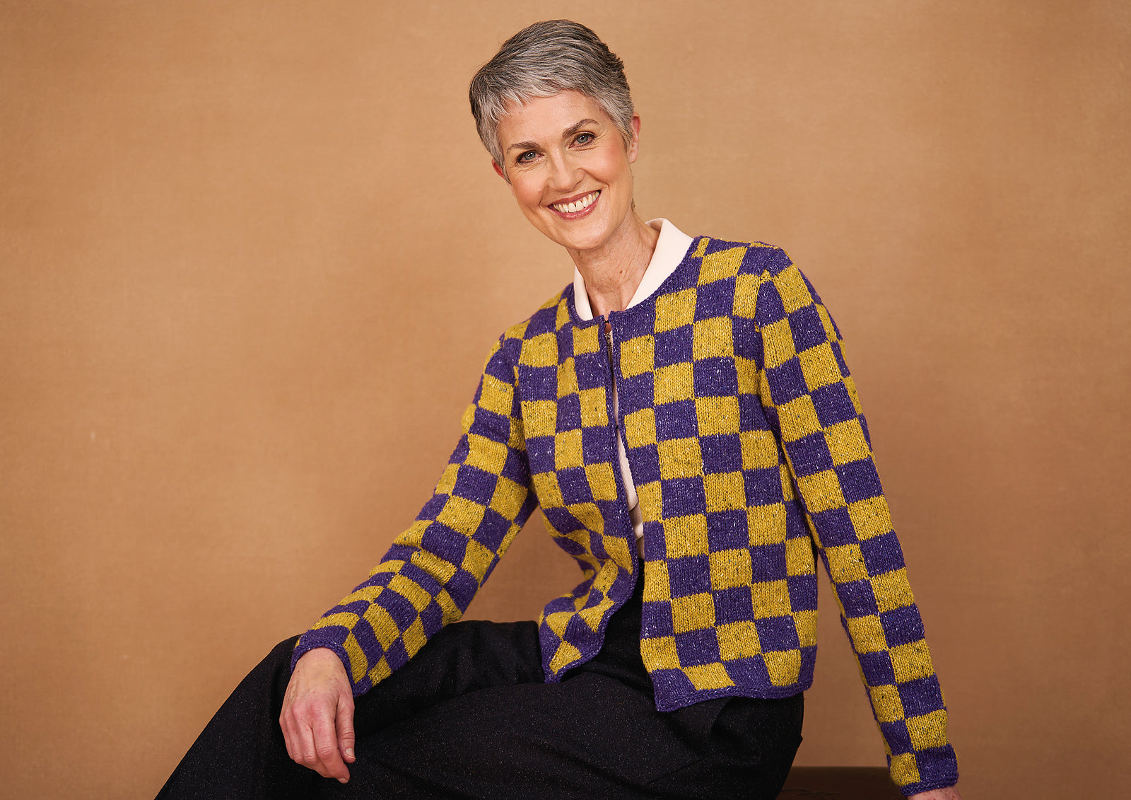 A Rowan Felted Tweed Pattern - Checker Cardigan (PDF)