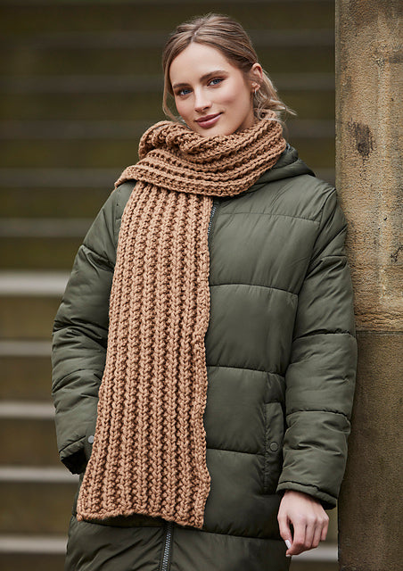 A Rowan Big Wool Pattern - Chunky scarf (PDF)