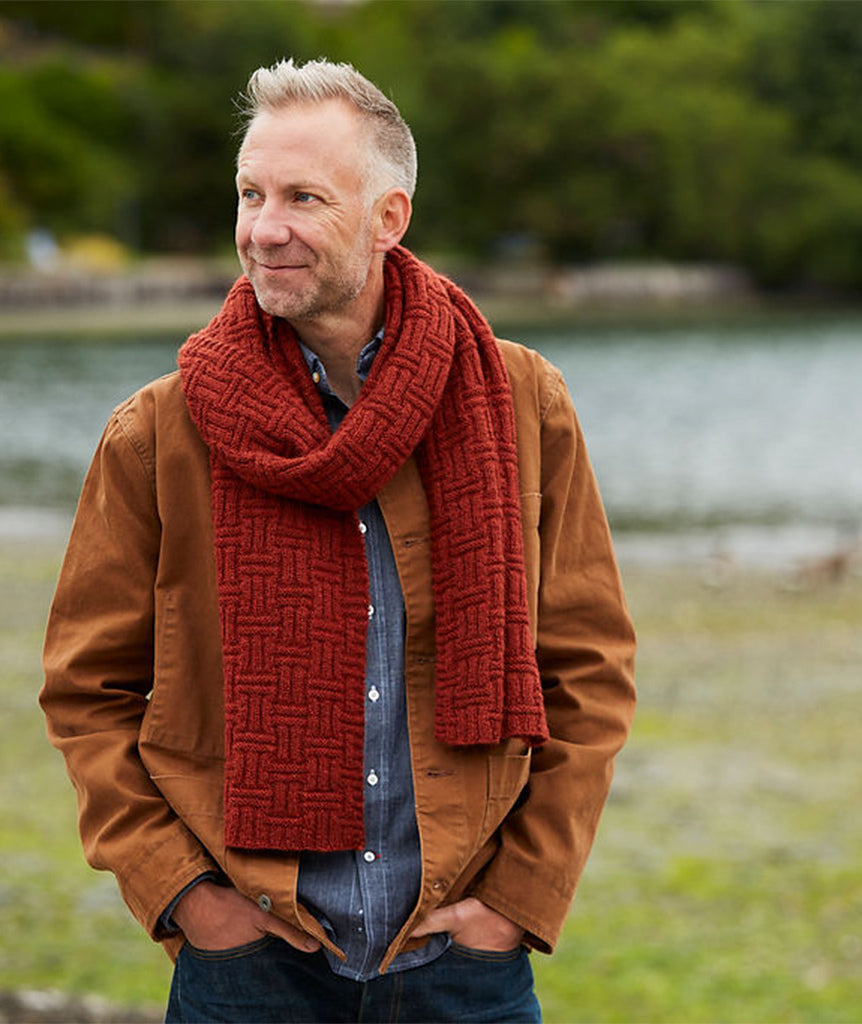 A Churchmouse Yarns and Teas Pattern - Big & Bigger Basketweave Wrap (PDF)