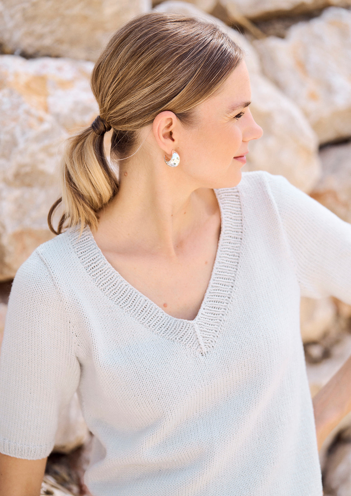 A Rowan Mode Cotton DK Pattern - Clady Tee (PDF)