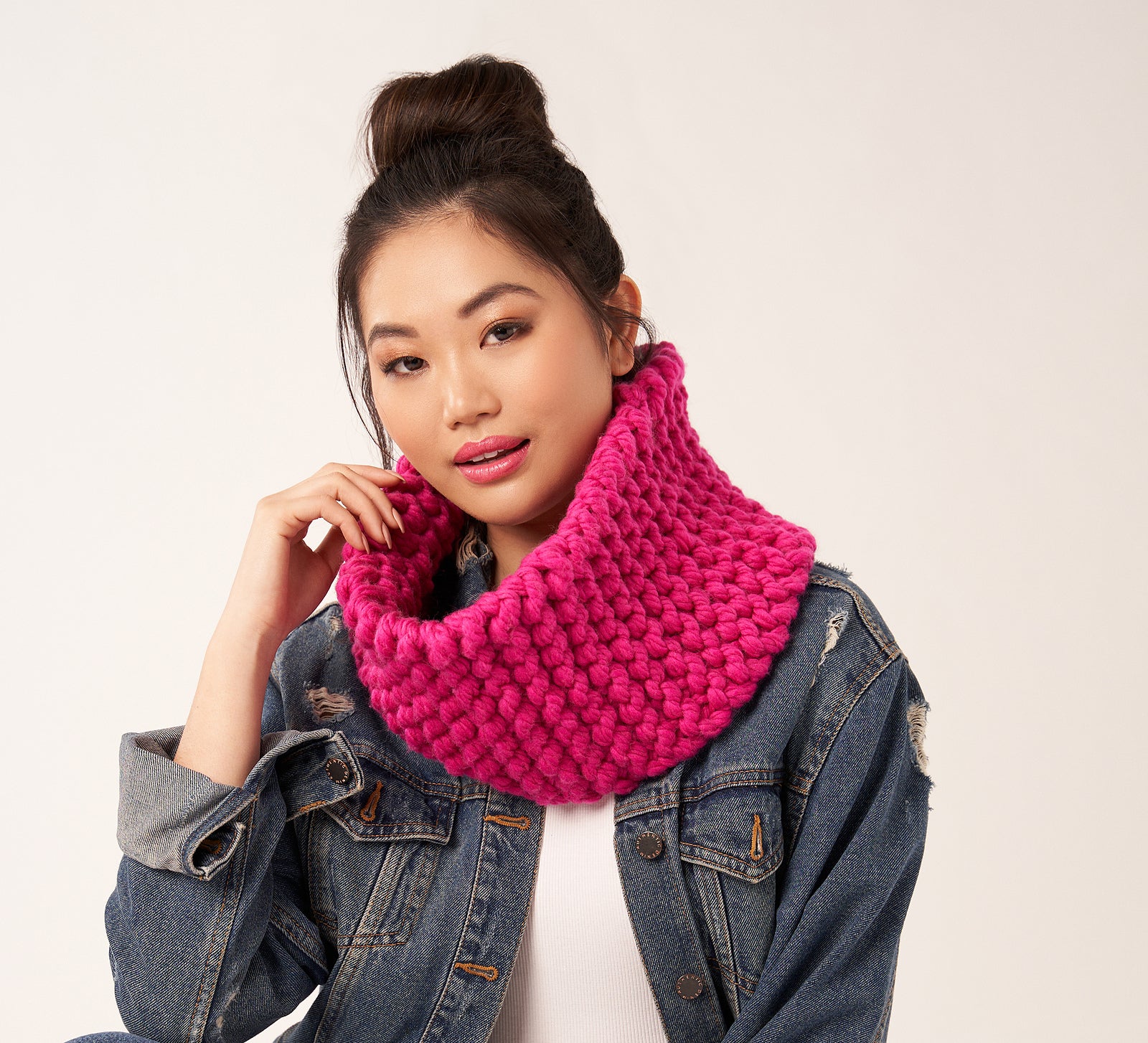A Rowan BIG Big Wool Pattern - Coconut Snood (PDF)