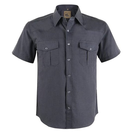 NWT COEVALS CLUB Men's Western Cowboy Short Sleeve Pearl Snap Shirt Size XXL