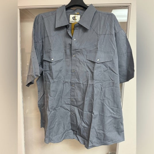 NWT COEVALS CLUB Men's Western Cowboy Short Sleeve Pearl Snap Shirt Size XXL