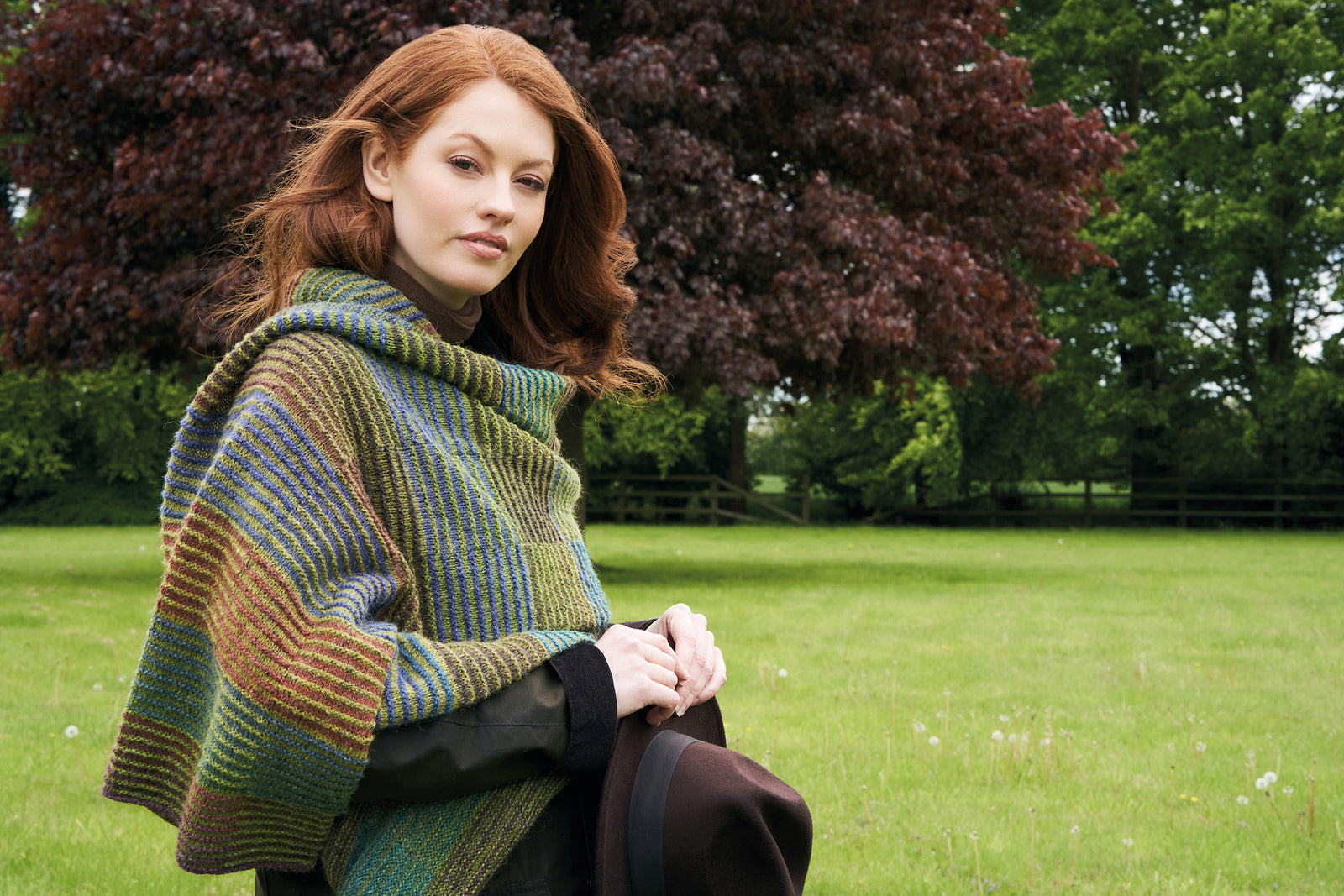 A Rowan Felted Tweed Colour Pattern - Corinthian Wrap (PDF)