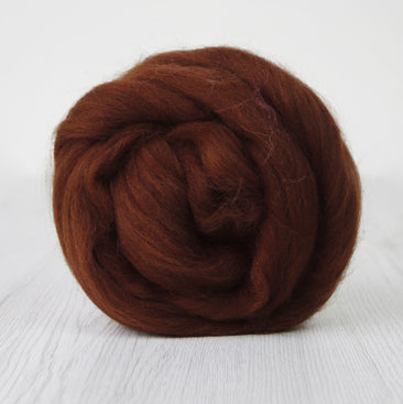 DHG Corriedale Wool Tops - Classic Collection - Bark- 100g (3.5oz)