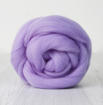 DHG Corriedale Wool Tops - Classic Collection - Lavender - 100g (3.5oz)