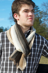 A FREE Juniper Moon Farm Herriot Crochet Pattern - Berzelius Tunisian Ribbon Scarf (PDF)