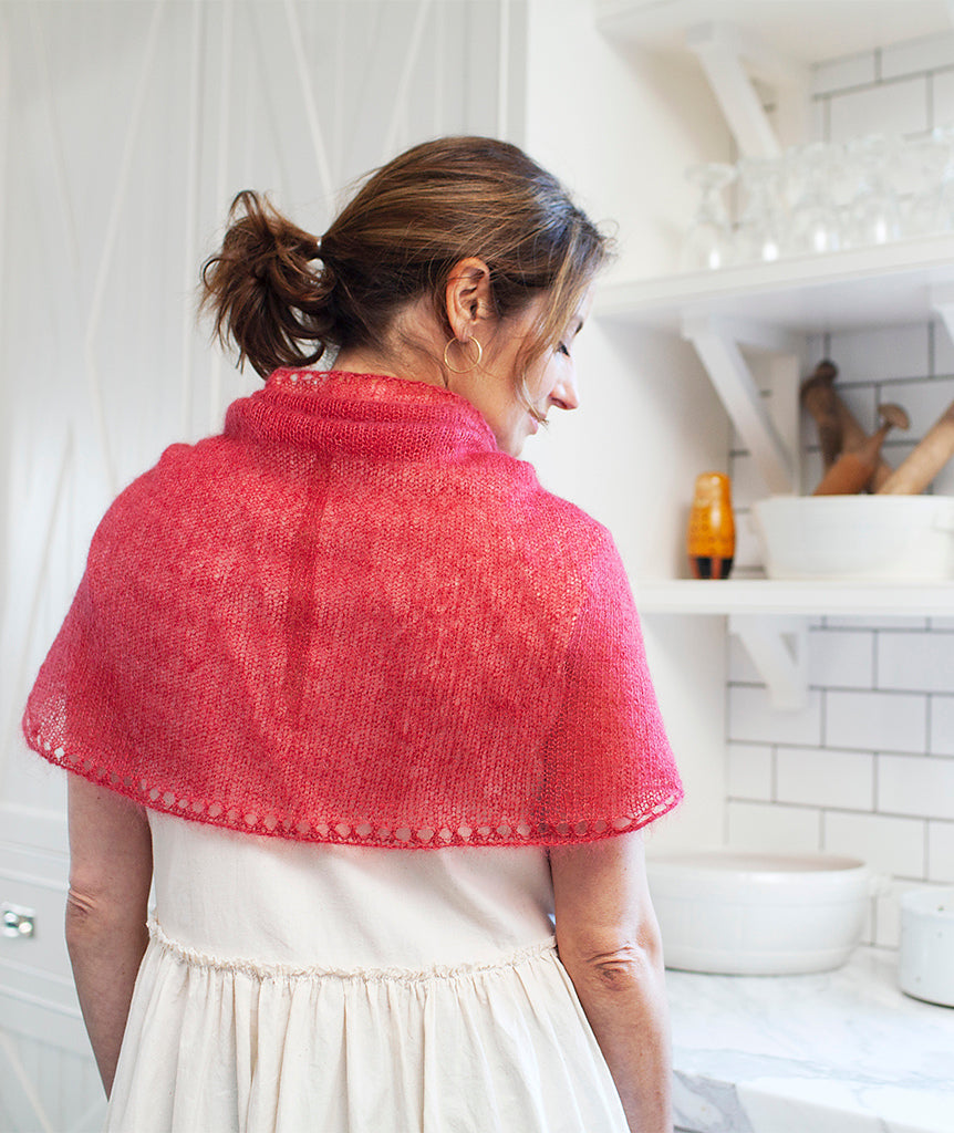 A Churchmouse Yarns and Teas Pattern - Demi Lune Scarf (PDF)
