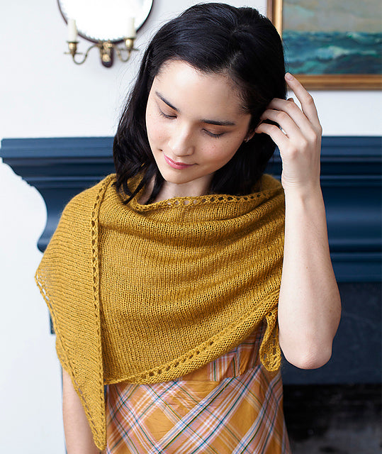 A Churchmouse Yarns and Teas Pattern - Demi Lune Scarf (PDF)