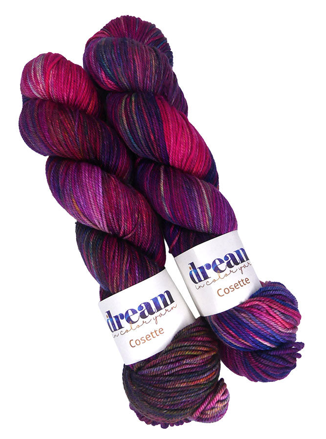 Dream in Color Cosette One of a Kind Color - Fucshia Twist - Lot A (TWO SKEINS)