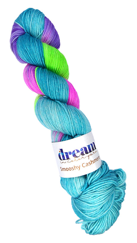 Dream in Color Smooshy with Cashmere One of a Kind - Neon Skies