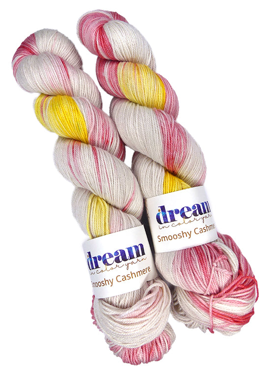 Dream in Color Smooshy with Cashmere One of a Kind - Pink Lemonade (2 SKEINS)