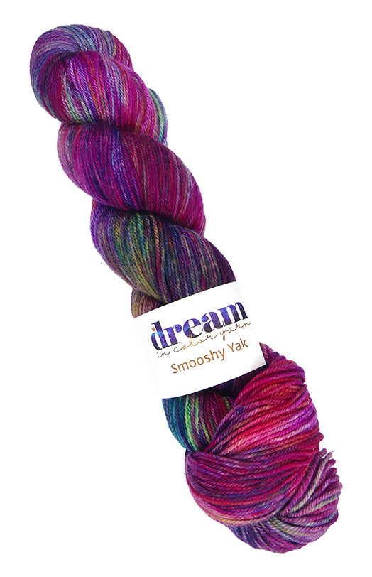 Dream in Color Smooshy Yak One of a Kind Colors - Magenta Swirl