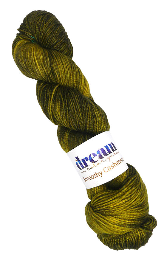 Dream in Color Smooshy with Cashmere - Scorched Lime (Color #028) - THREE SKEINS