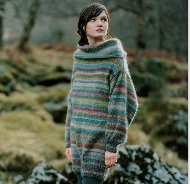 A Rowan Kidsilk Haze Pattern - Earth Stripe Tunic (PDF)