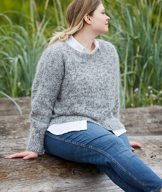 A Churchmouse Yarns and Teas Pattern- Easy Relaxed Pullover (PDF)