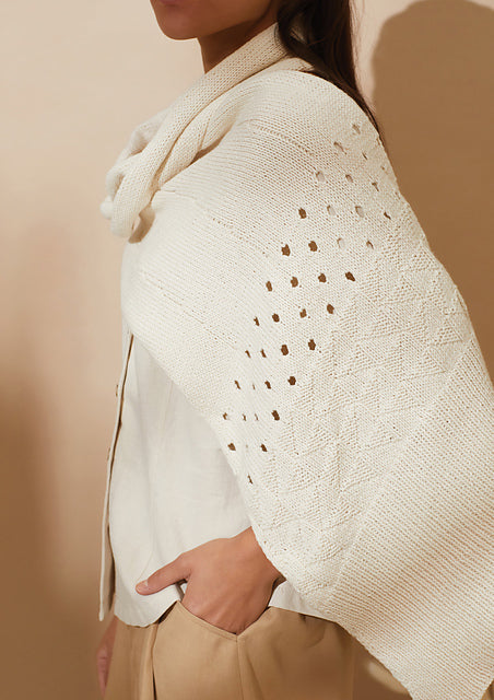 A Rowan Cotton Cashmere Pattern - Ecru (PDF)