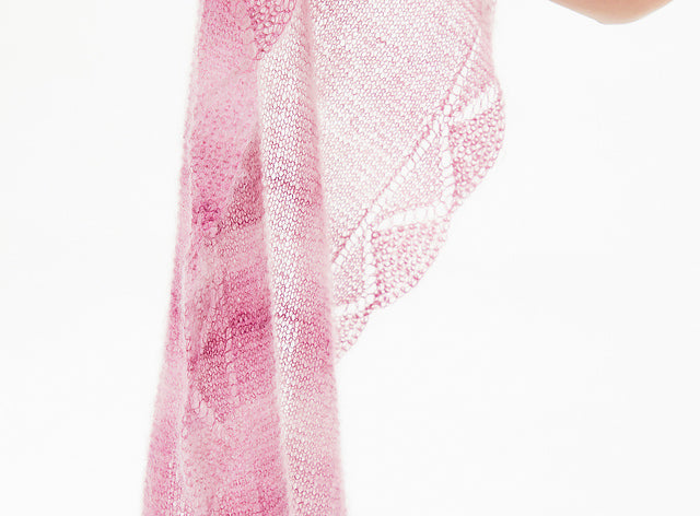 A Rowan Kidsilk Haze colour Pattern -  Eddie wrap (PDF)