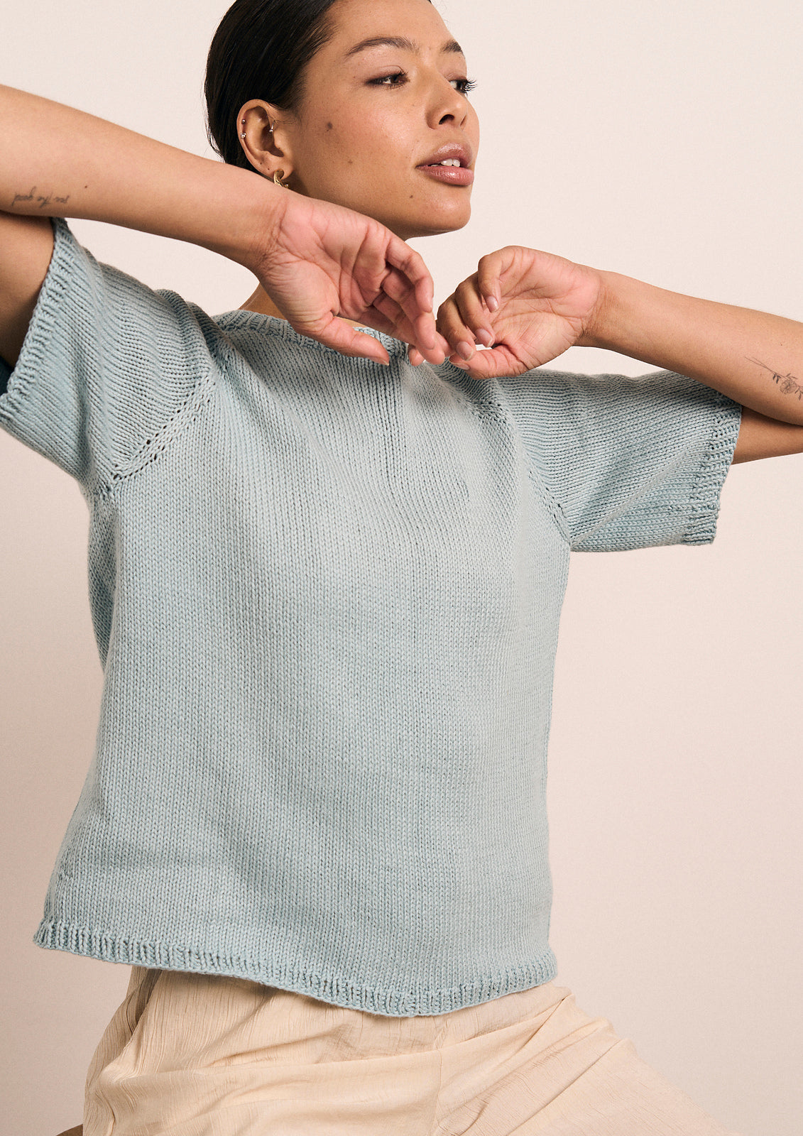 A Rowan Mode Cotton DK Pattern - Else Tee (PDF)