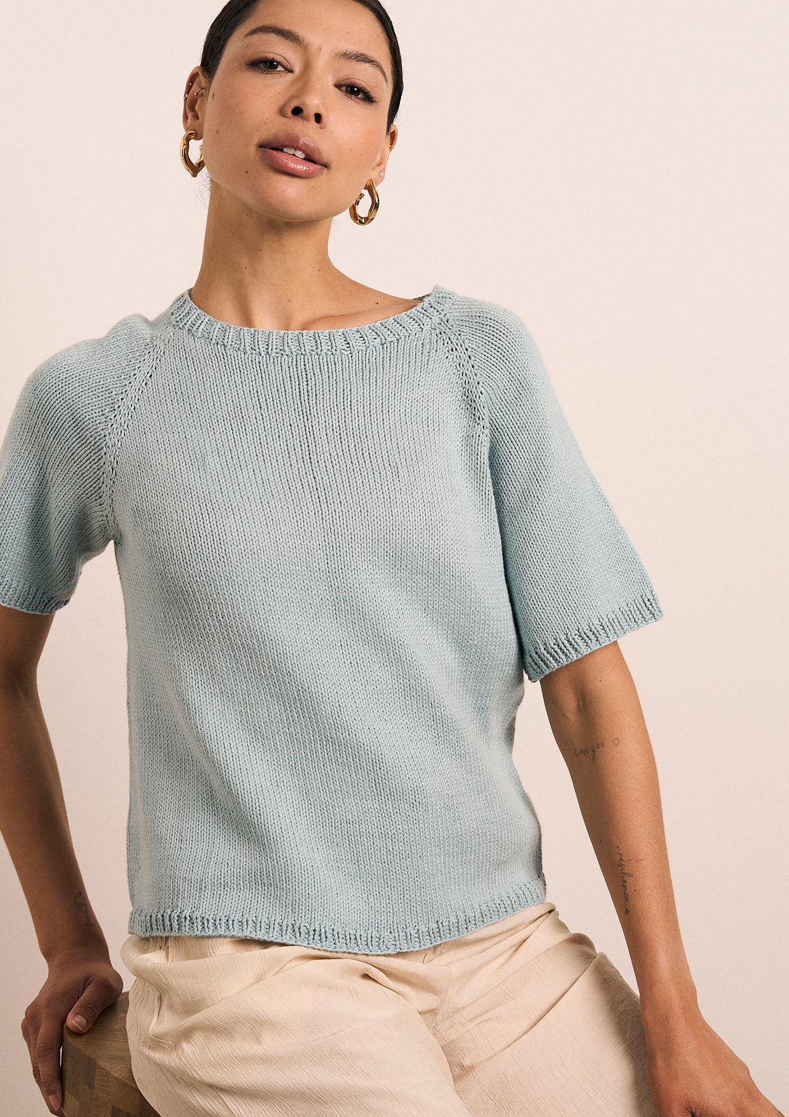 A Rowan Mode Cotton DK Pattern - Else Tee (PDF)