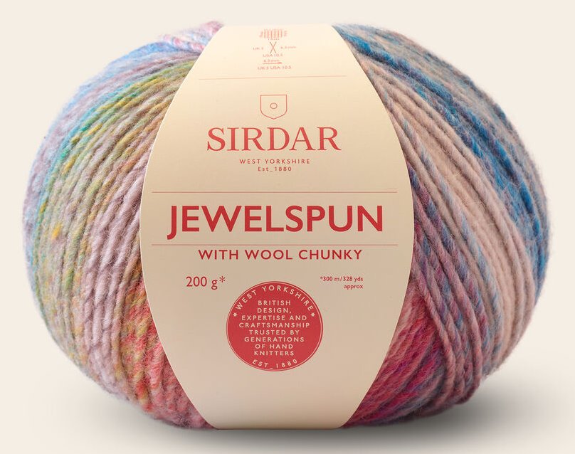 Sirdar Jewelspun with Wool Chunky - Mother of Pearl (Color #203) - BIG 200 Gram Skeins