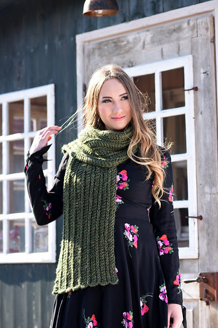 FREE PATTERN W/ A PURCHASE OF Moonshine Bulky Yarn - Hjordis (PRINT COPY) knitting pattern on sale at Little Knits