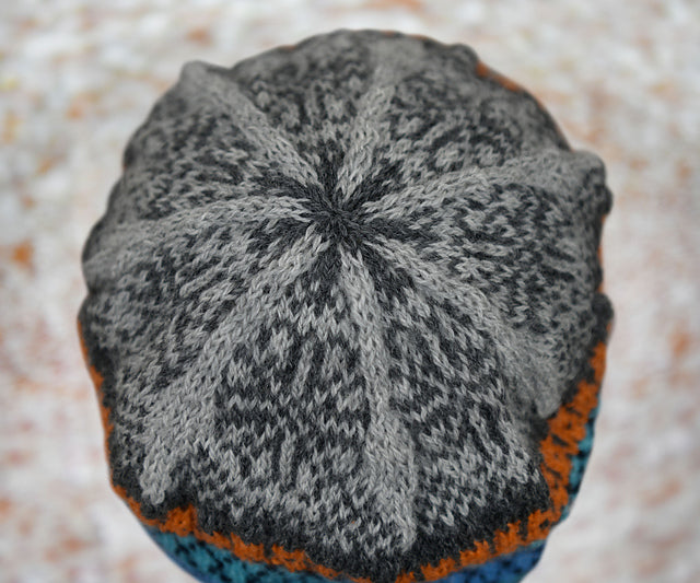 A FREE Cascade 220 Fingering Pattern - Wheel of Hearts Beanie & Gauntlets (PDF)