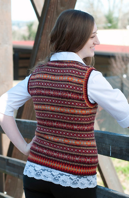 A FREE Cascade 220 Fingering Pattern - Crimson Trace Vest (PDF)