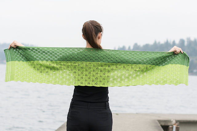 A FREE Cascade 220 Fingering Pattern - Leafy Transitions (PDF)