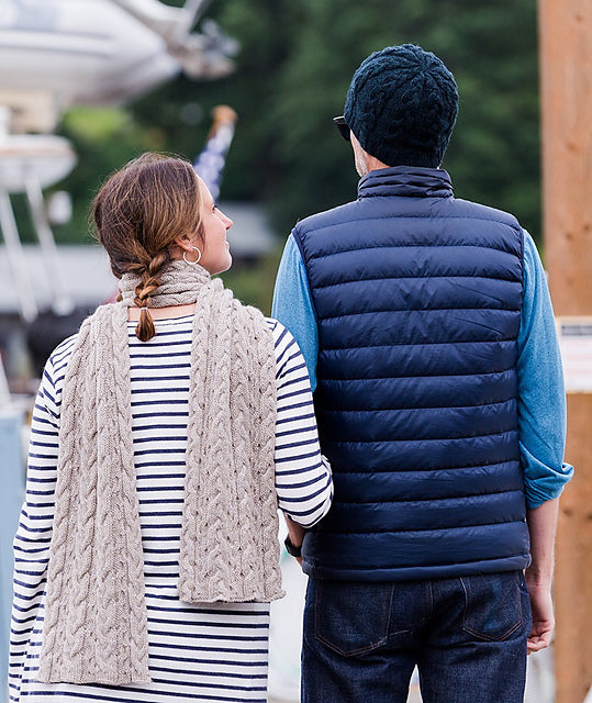 A Churchmouse Yarns and Teas Pattern - Fair Winds Beanie & Scarf (PDF)