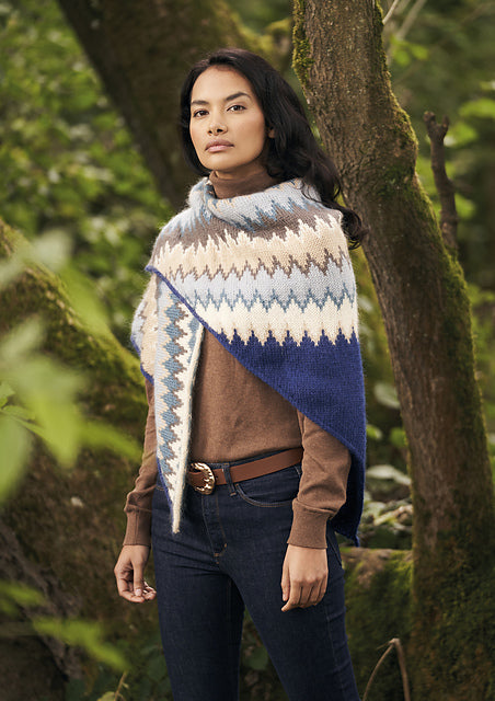 A Rowan Kid Classic Pattern -  Fairisle Wrap (PDF)