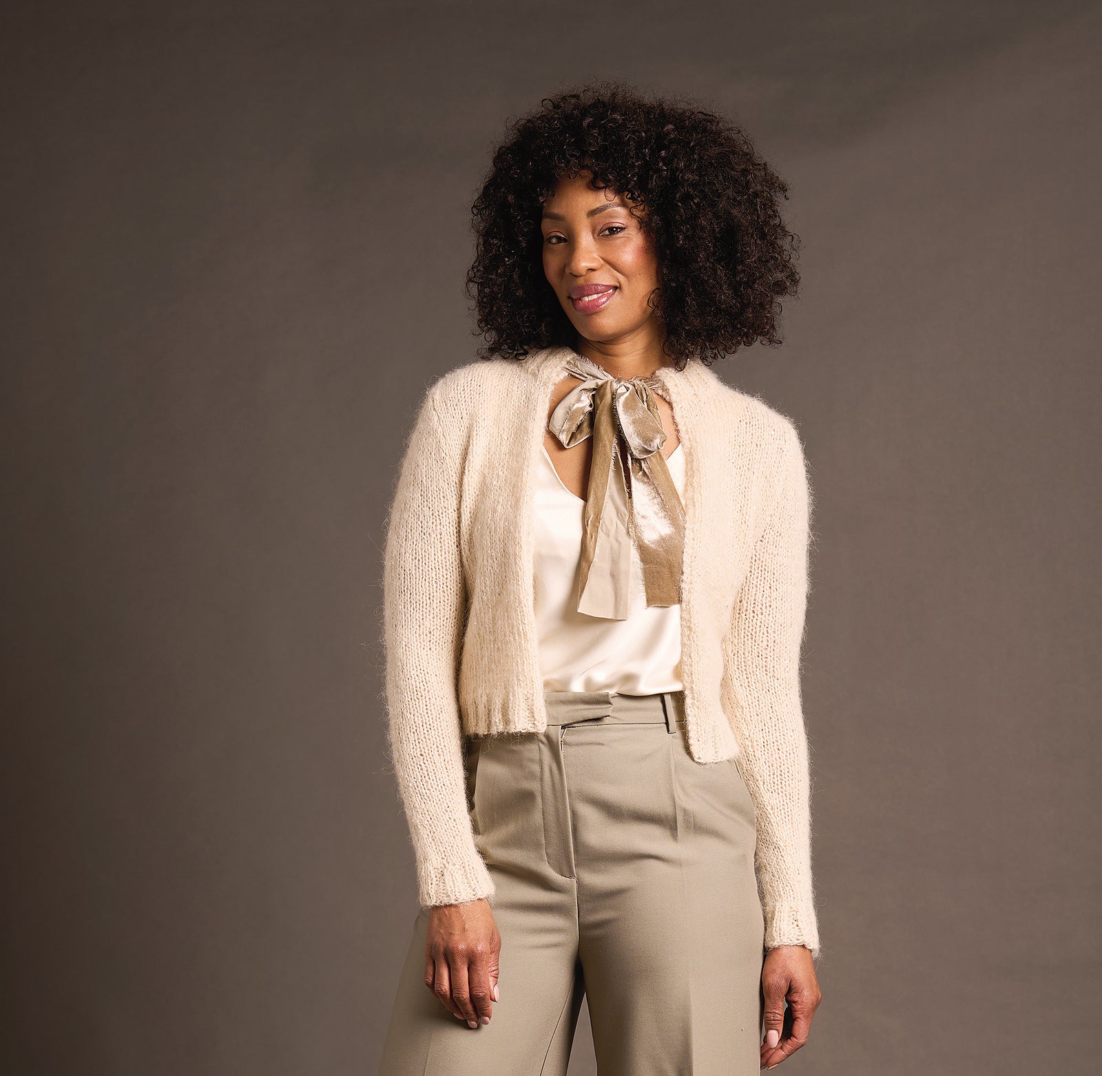 A Rowan Alpaca Sparkle Pattern - Fleming Cardigan (PDF)