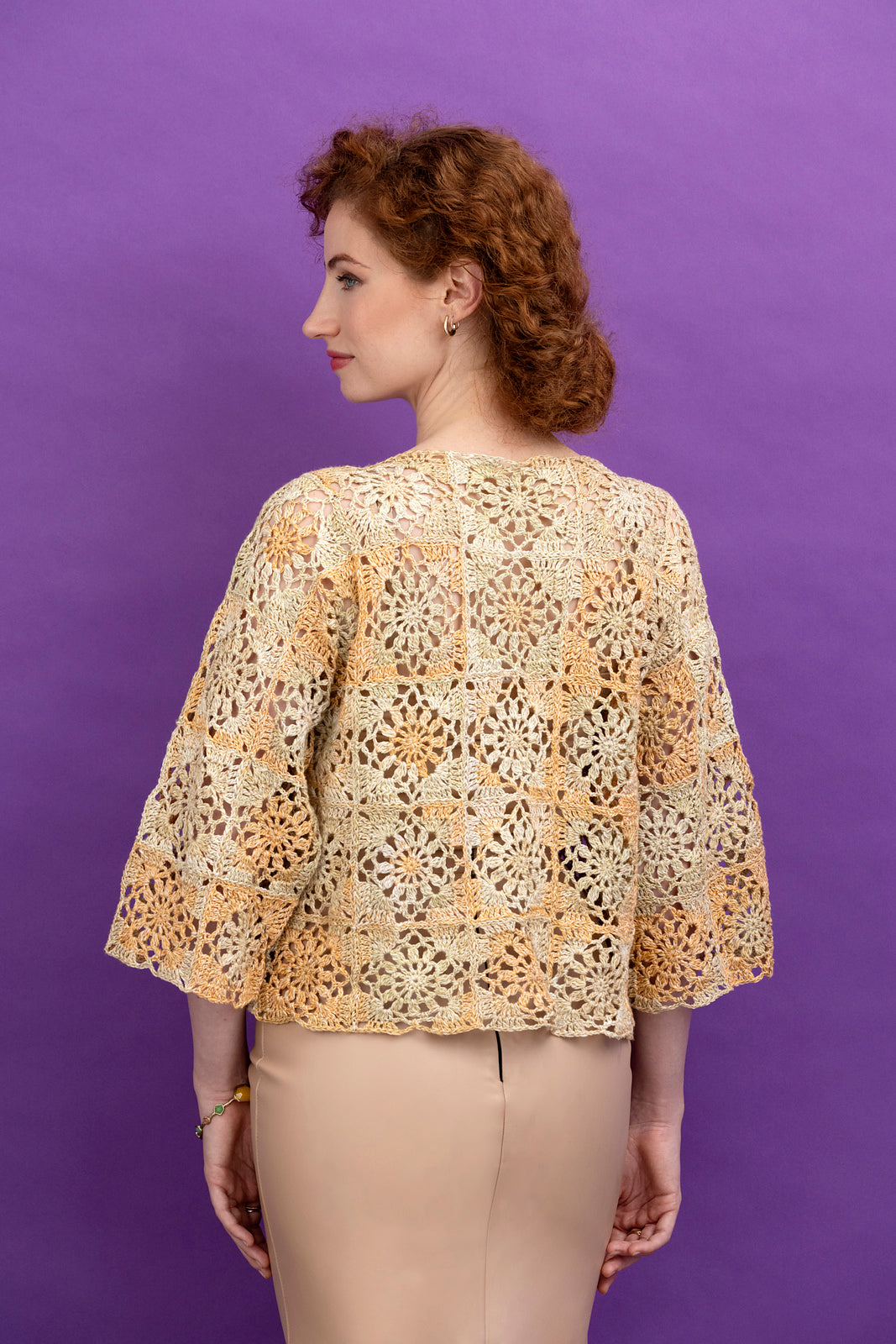 An Araucania Junto Crochet Pattern - Flower Pullover (PDF)
