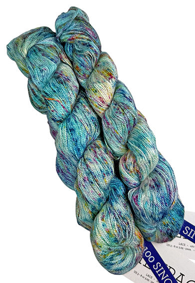 Malabrigo Silkpaca One of a Kind Bag - Flowers & Blue Skies (2 SKEINS)