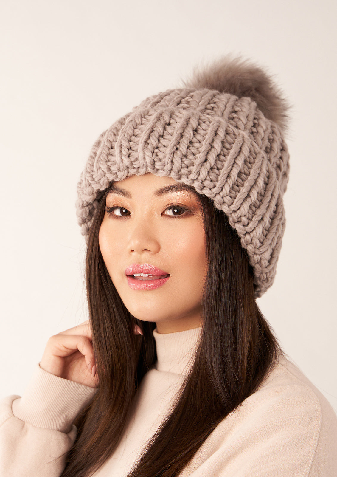 A Rowan BIG Big Wool Pattern - Fossil Beanie (PDF)